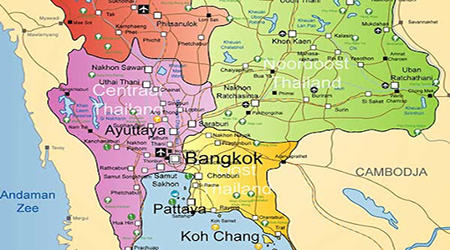 موقعیت جغرافیایی تایلند
